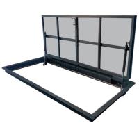 Утепленный люк в подвал Булат с вклеенный в дверцу пенополистиролом 20 мм