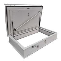 Люк для выхода на кровлю Небоскреб противопожарный EI60 утепленный с терморазрывом в открытом положении