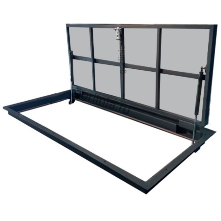 Утепленный люк в подвал Булат с вклеенный в дверцу пенополистиролом 20 мм