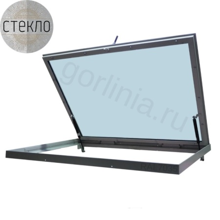 Люк в подвал со стеклом стеклогор 800х1500п*75 